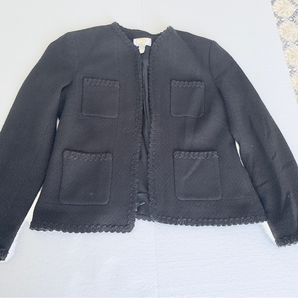 Black Textured Jacket - Picture 2 of 10